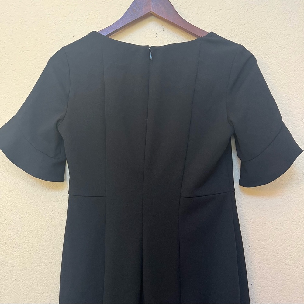 Donna Morgan Black Flutter Sleeve Sheath Dress B6/19 - Picture 10 of 16